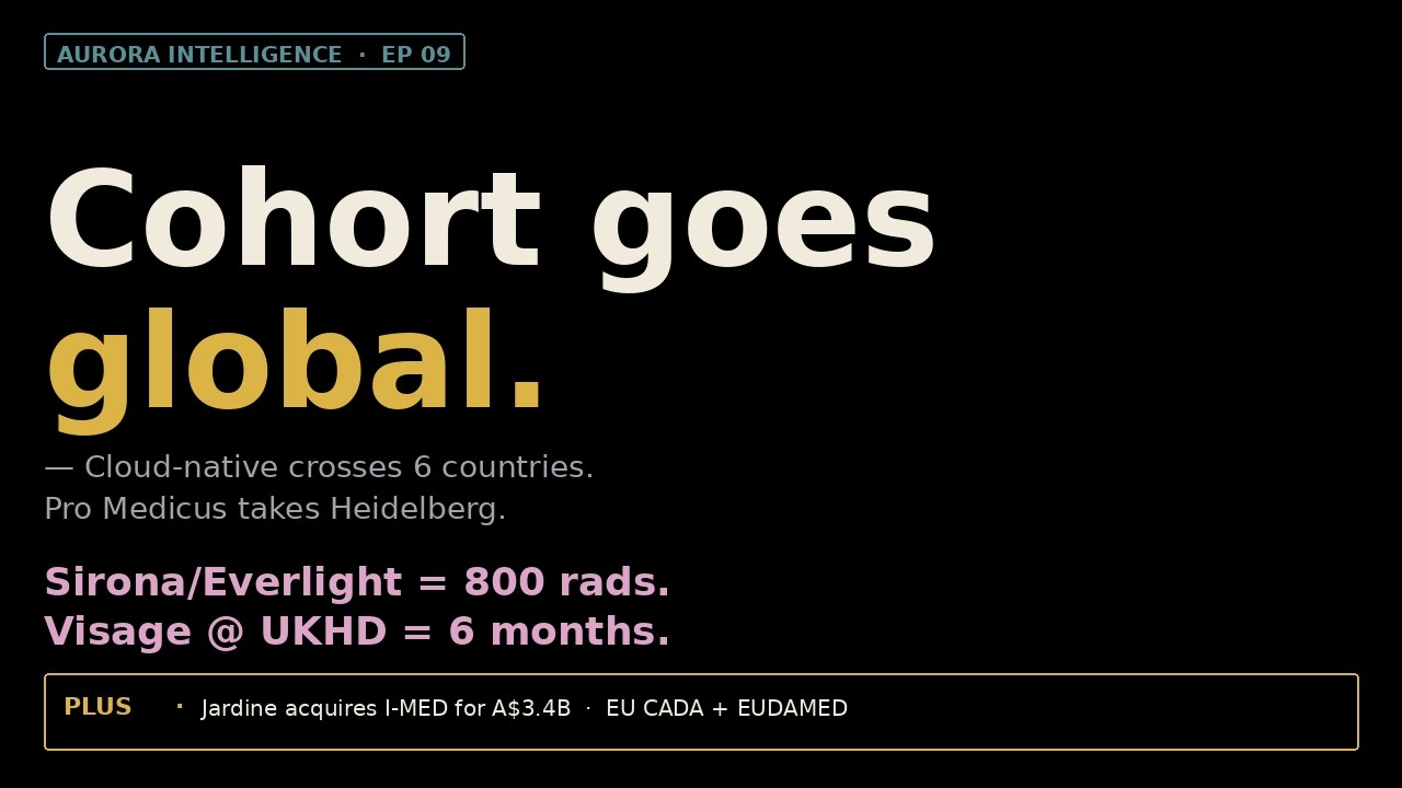 EP9 Cohort Goes Global: Sirona/Everlight, Visage at UKHD, Jardine $2.1B